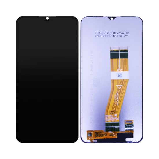 Touch+Display Samsung Galaxy A03 2022/A035F Amarelo Flex Service Pack Preto